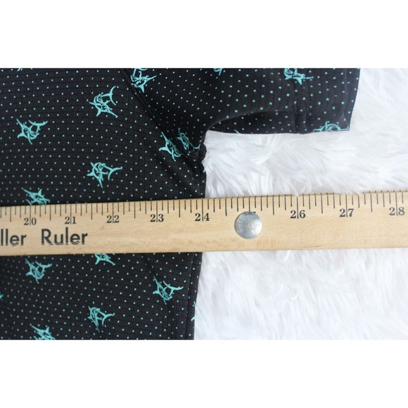 Haggar Clothing Men's Marlin L Black Short Sleeve 3 Button Down Polo - Picture 8 of 8